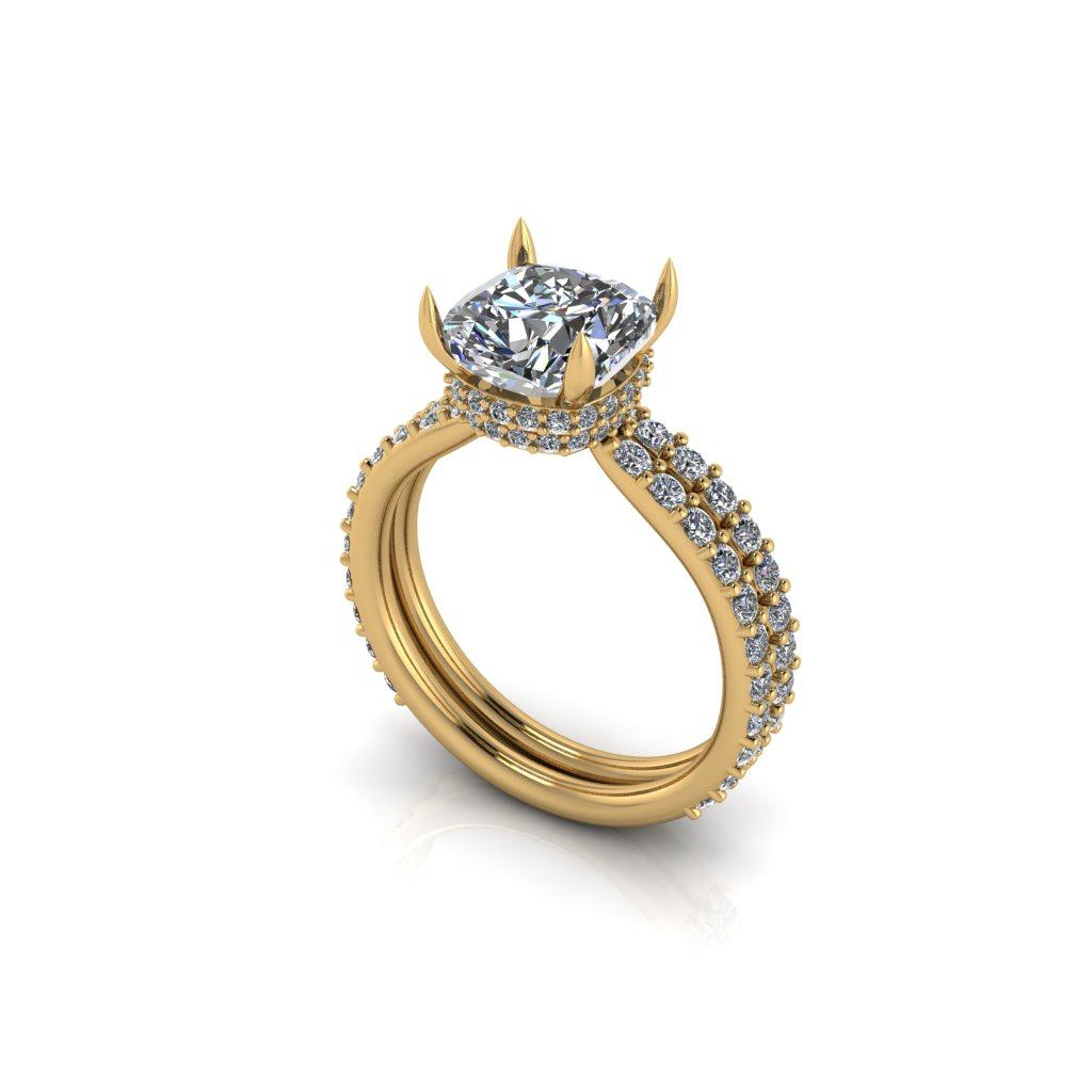 Gold and Diamonds Ring