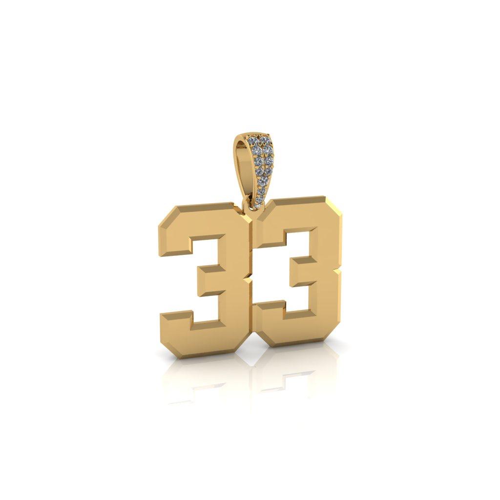 Customized Number Pendant
