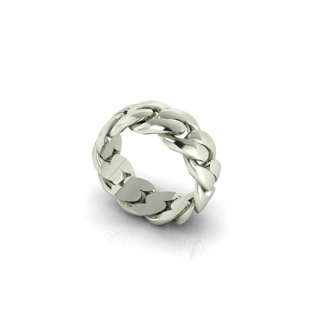 Cuba Gold chain ring