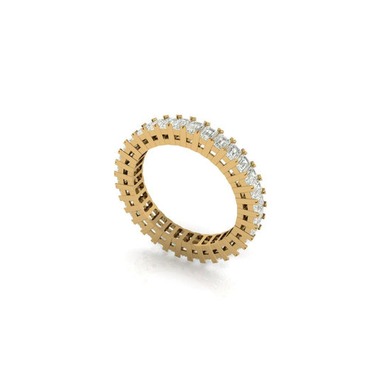 Eternity Oval  Gold with Diamond Ring