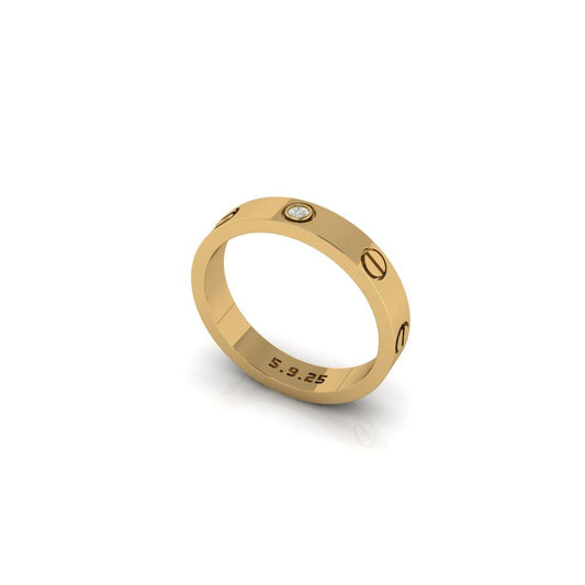 Cartier Love Ring 18K  Gold with Diamonds