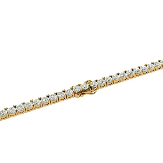 Custom  Tennis Bracelet gold with Diamonds