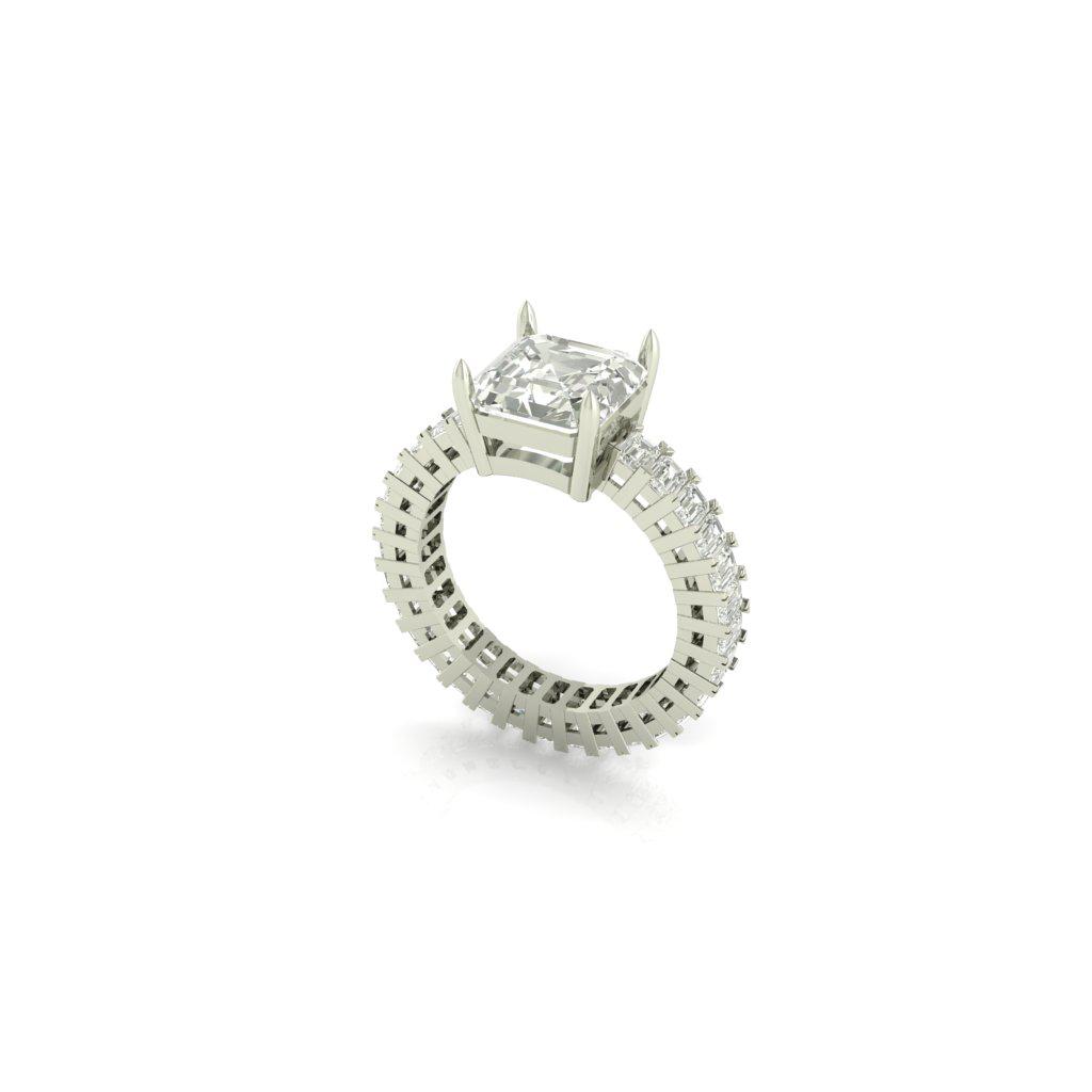 Pure Gold with Diamonds Ring