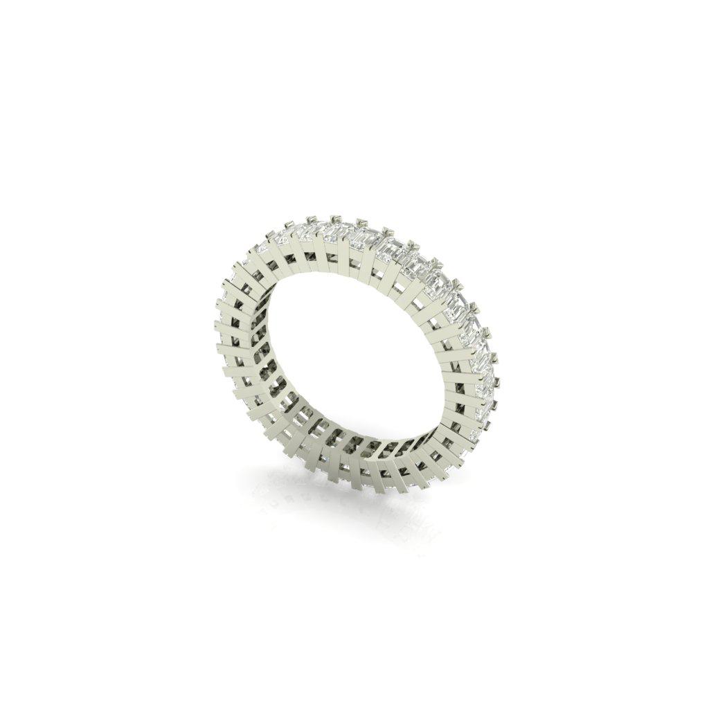 Eternity Oval  Gold with Diamond Ring